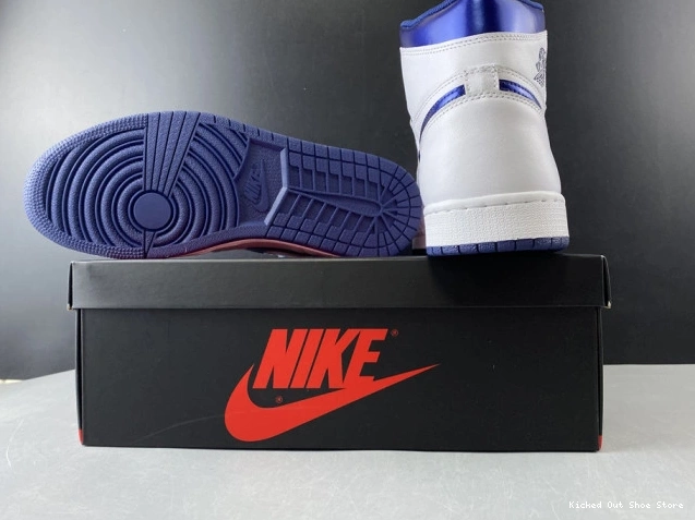 Kicked Out Shoe Store (2016) Retro Navy Metallic Jordan 1 Air 555088-106 0714